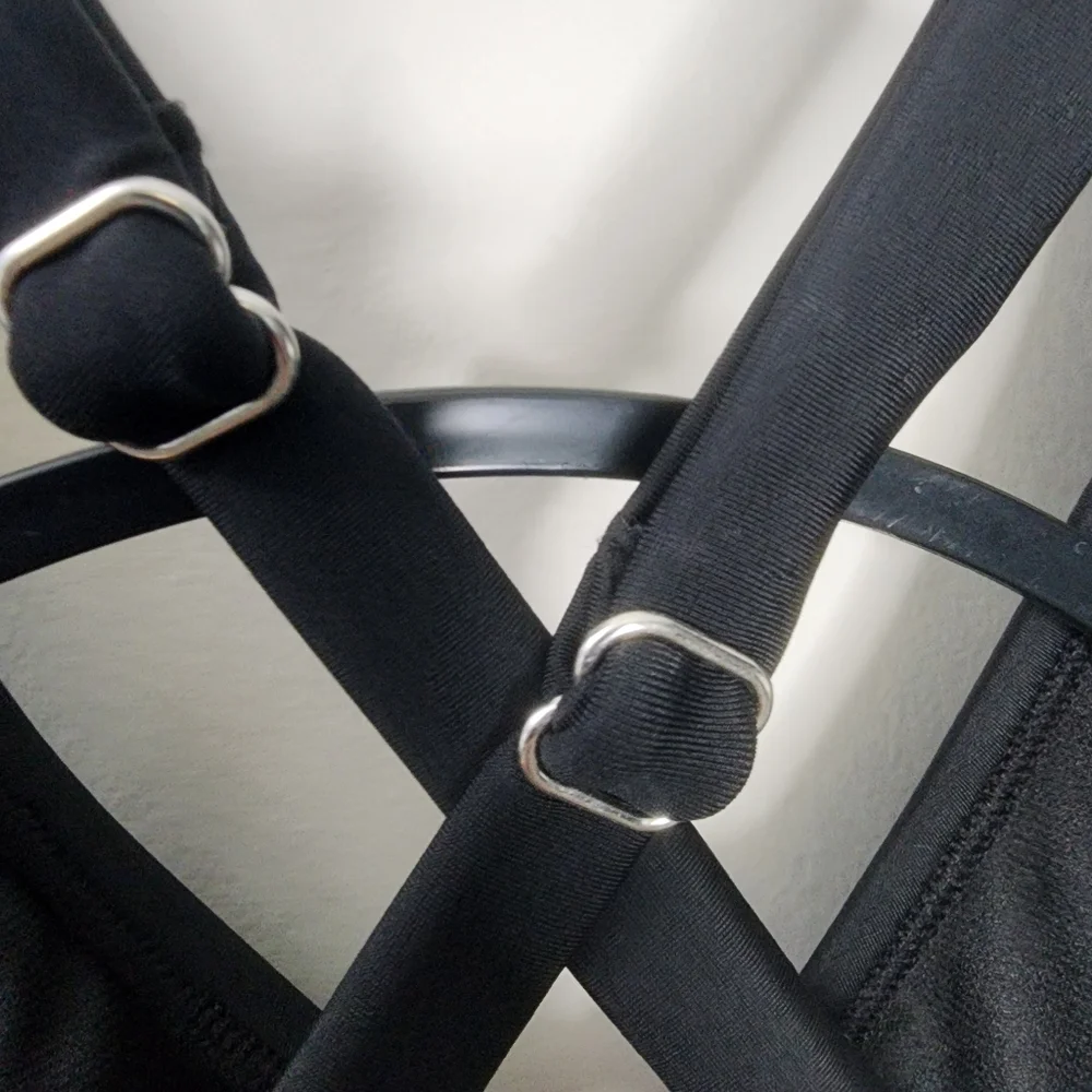 Adore‎ Me Black Strappy Bikini Top M